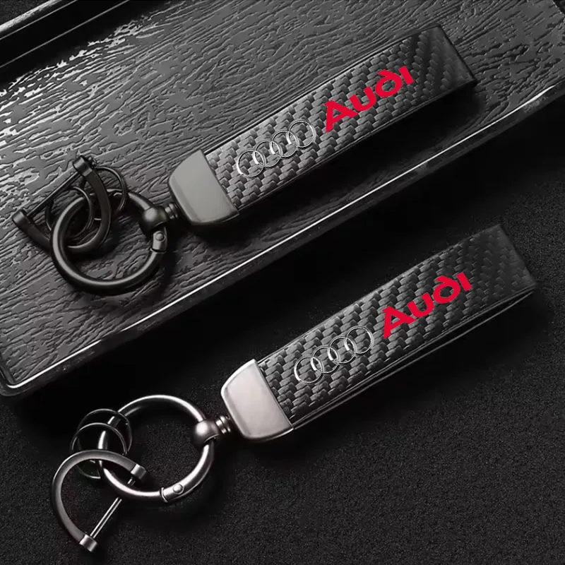 카본 가죽 키링 남녀 공용 명품 자동차 키홀더 아우디  - Women Accessories Outlet 리뷰 및 가격
