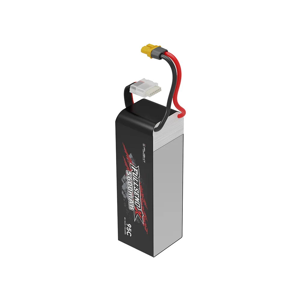 IFlight Fullsend 6S 5600mAh 22.2V 95C batteria LIPO con connettore XT60 / XT90 per parti FPV