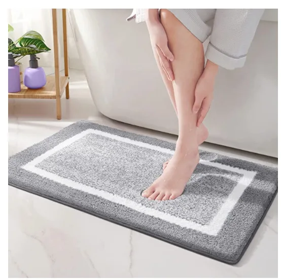Super Absorbent Waterproof Quick Dry Washable Bathroom Non Slip Mat 50x80cm