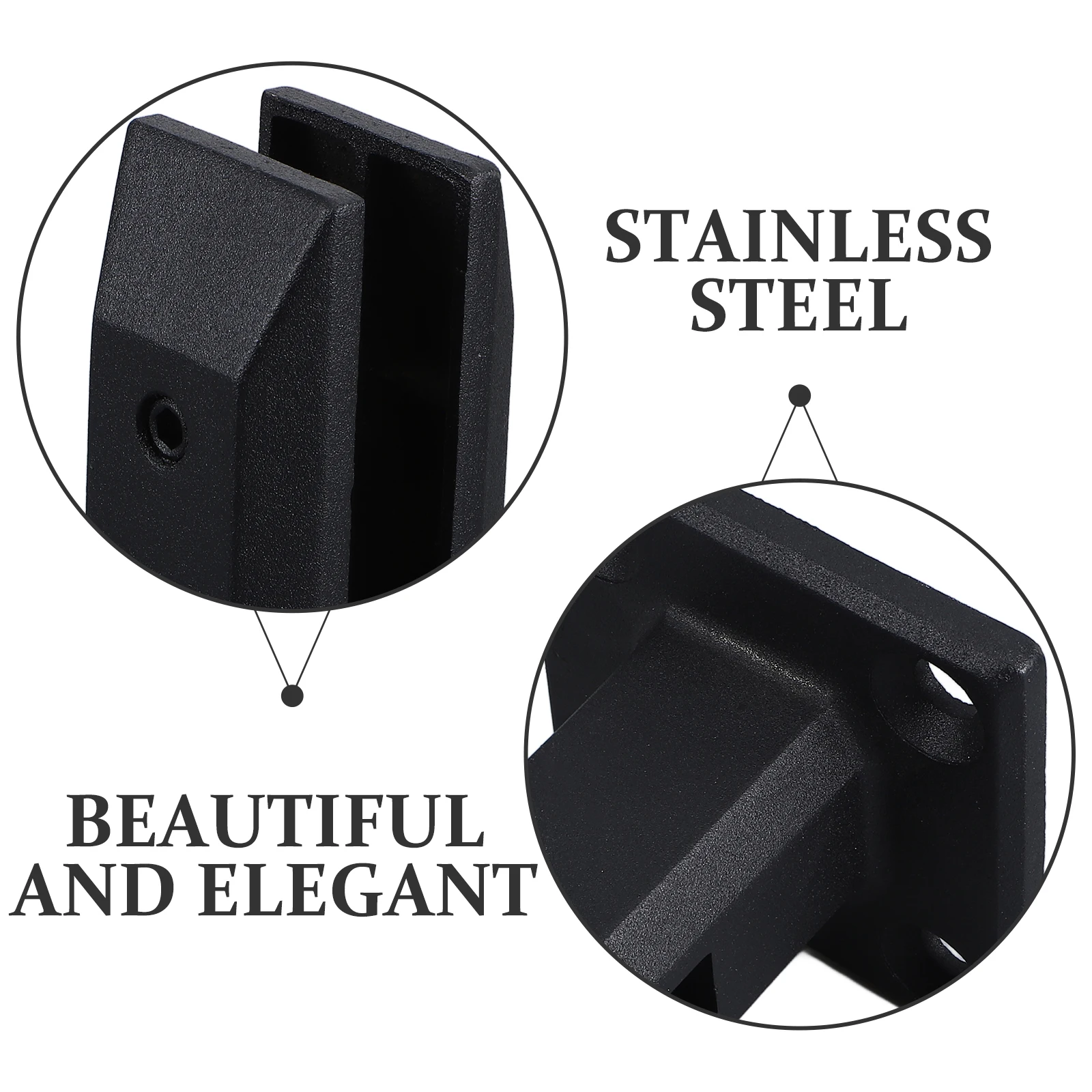 

Stainless Steel Glass Clamp Heavy Duty Stair Railing Clip Handrail Support Balcony Floor Mount Glass Retainer Bracket Durable