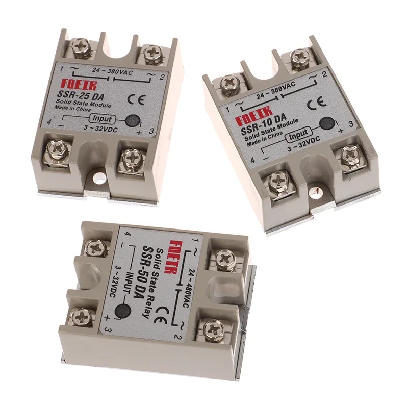 Single-phase Solid-state Relay SSR-25DA 10 25 40 50 DC Control AC 220v25A Small Solid