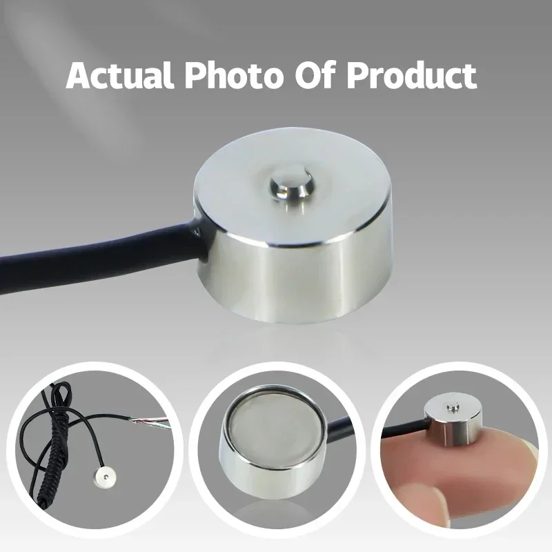 8-10mm Mini Button Load Cell, High-Precision Micro Pressure Sensor for Force Measuring 50-100KG