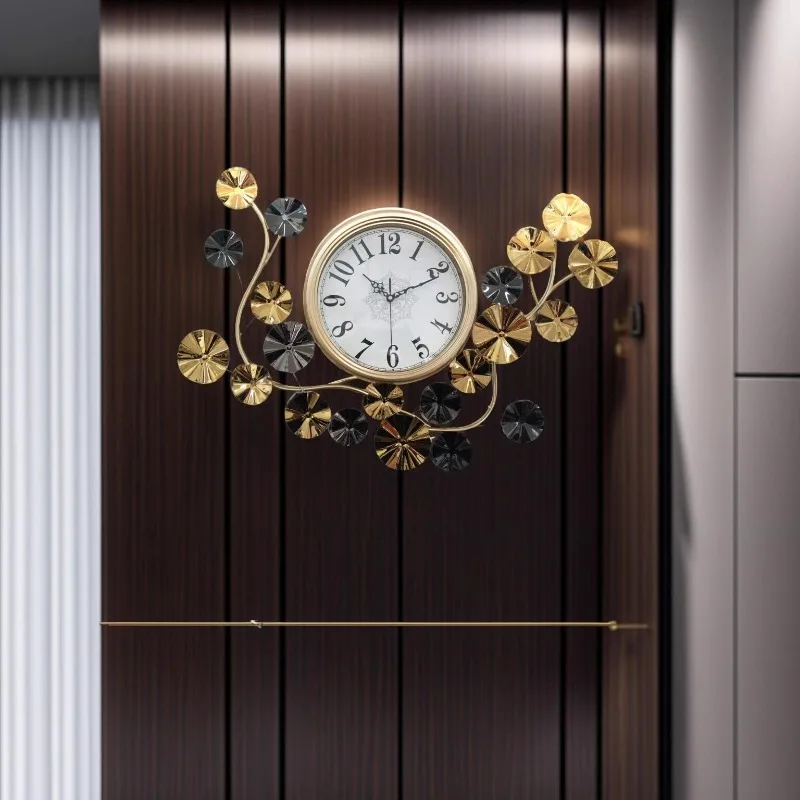 침묵 미적 벽시계 아트 벽화 대형 인테리어 럭셔리 디지털 벽시계 레스토랑 Horloge Murale 홈 인테리어