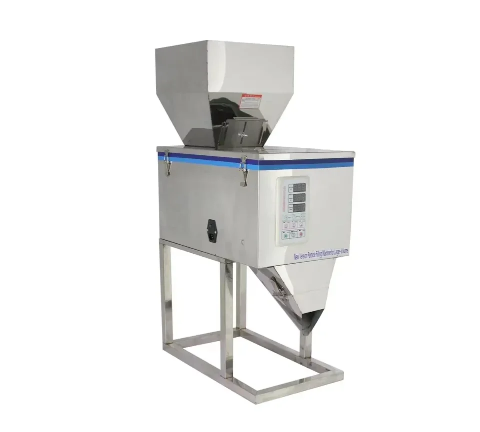 Weighing And Filling Machine Mini Vibration Automatic Racking For Powder And Granule 10-999g,10-3000g,20-5000g