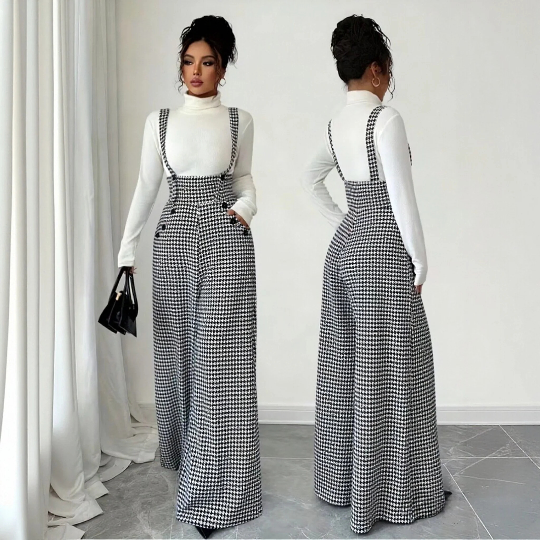 

Women's Printed Strapless Jumpsuit