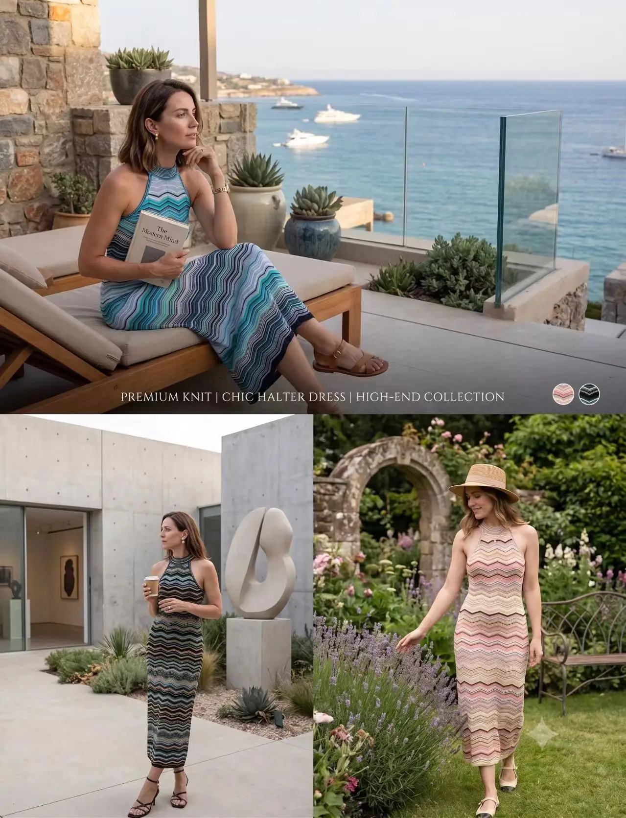 Sexy Off Shoulder Pink Summer Dress For Women Fashion Hanging Neck Blue Long Dresses Bodycon Green Striped Knitted Maxi Dress