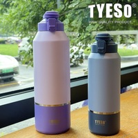 TYESO 1200ML Stainless Steel Thermo Bottle Portable 40OZ Thermos Large Capacity Thermo Water Bottle Tyeso Tumbler Thermoses New