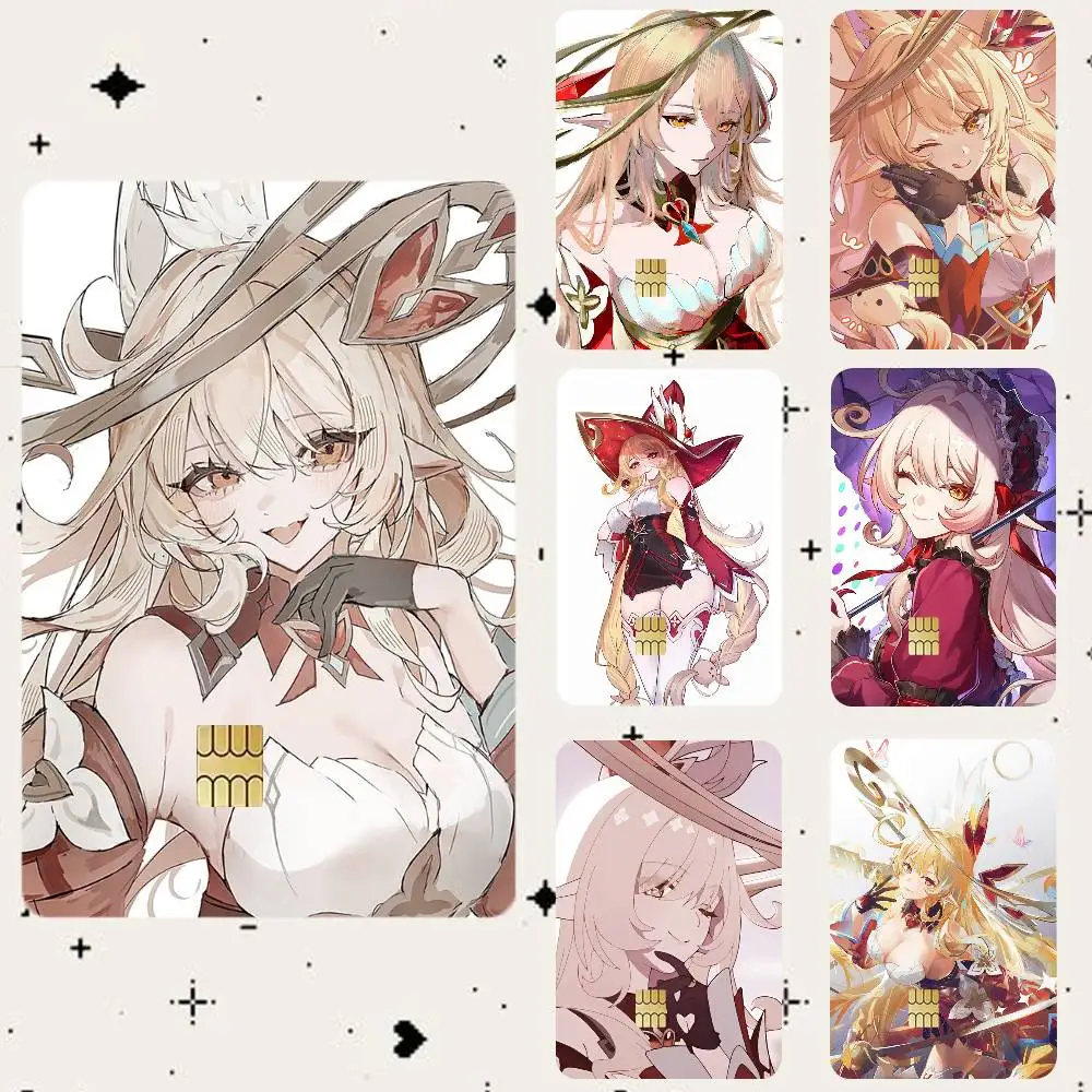 Genshin Impact Alice HD Waterproof Card Skins Protective Stickers for Credit Bank Game Cards