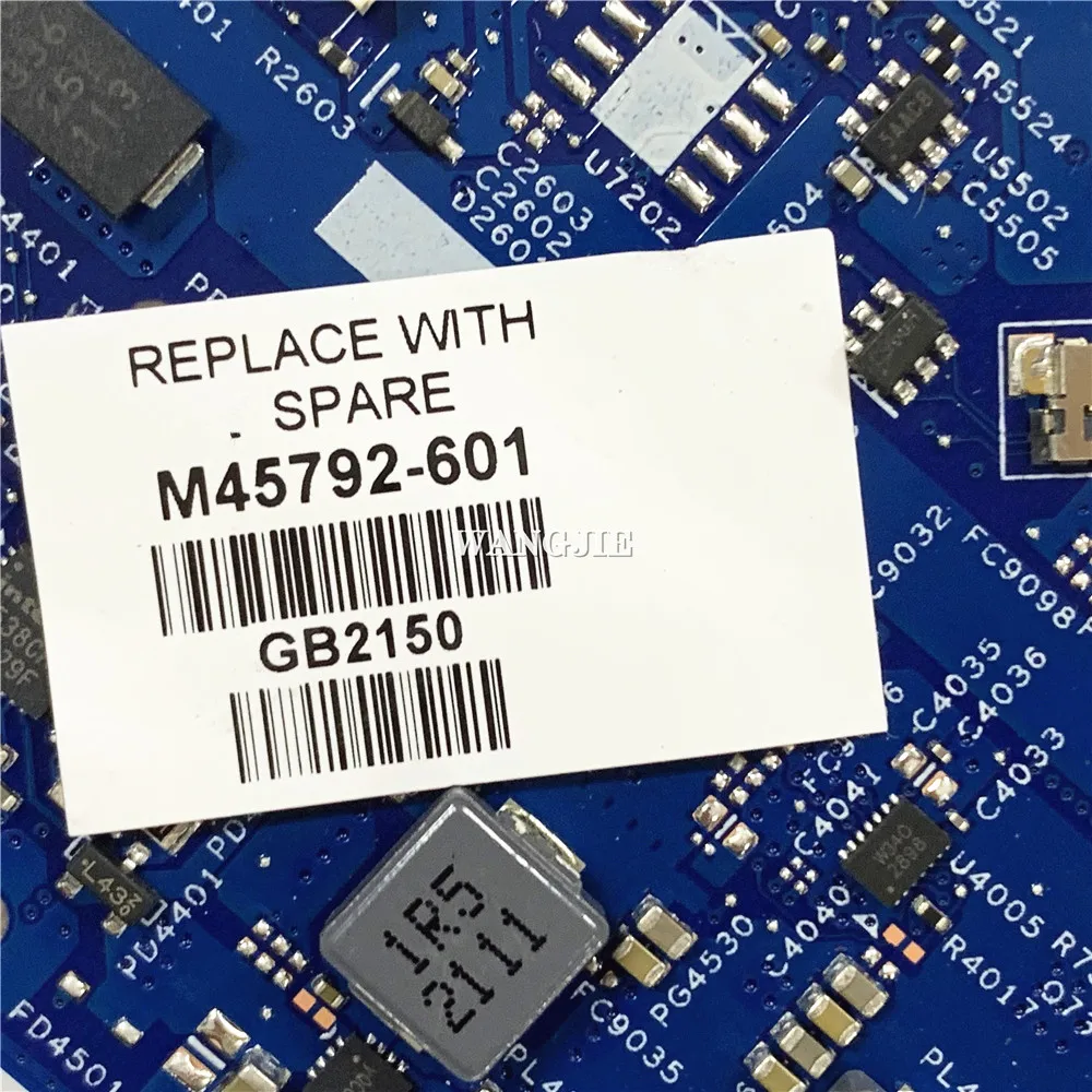 Imagem -03 - Placa-mãe para Laptop para hp Envy 17-ch0003ca 17-ch M45792601 M45792001 Uma I71165g7 Win 203036-1 448.0mk06.0011 Testado
