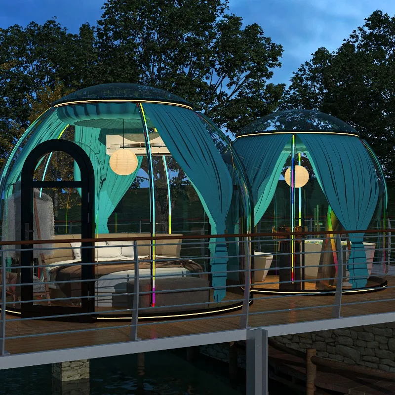 Commercial PC Inflatable Modern Transparent Bubble Balloon House Air Dome Tent Easy Installation Clear Bubble Dome Bubble room