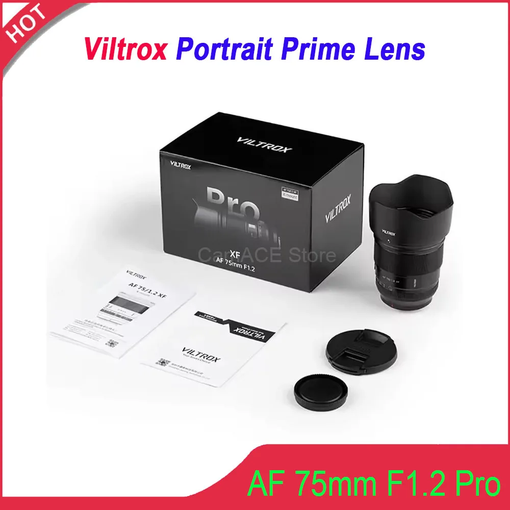 Viltrox AF 75mm F1.2 pro AutoFocus Lens for Full Frame Sony E Mount A6400 A6700 ZV-E10 ZV-E10 Fujifilm XF Nikon Z Z30 Z6 Z5 Z50