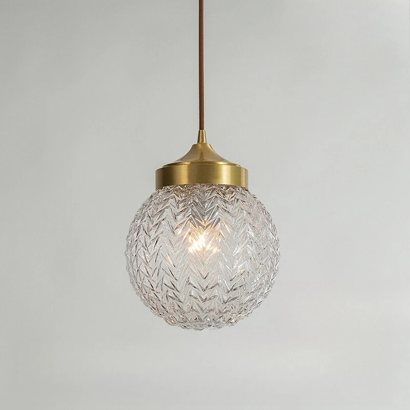 

All-copper bedroom bedside chandelier simple entrance corridor aisle creative bar small chandelier