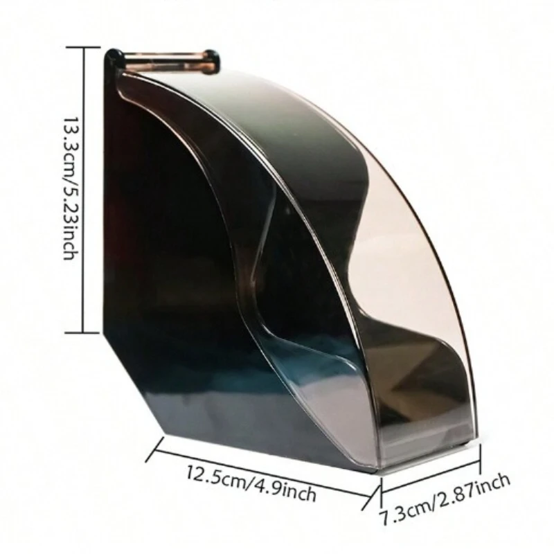 1pc Fan-shaped Coffee Filter Paper Dustproof Bar Storage Rack with Dust Cover Filter Paper Storage Box for Cafes Bars Restaurant view 5