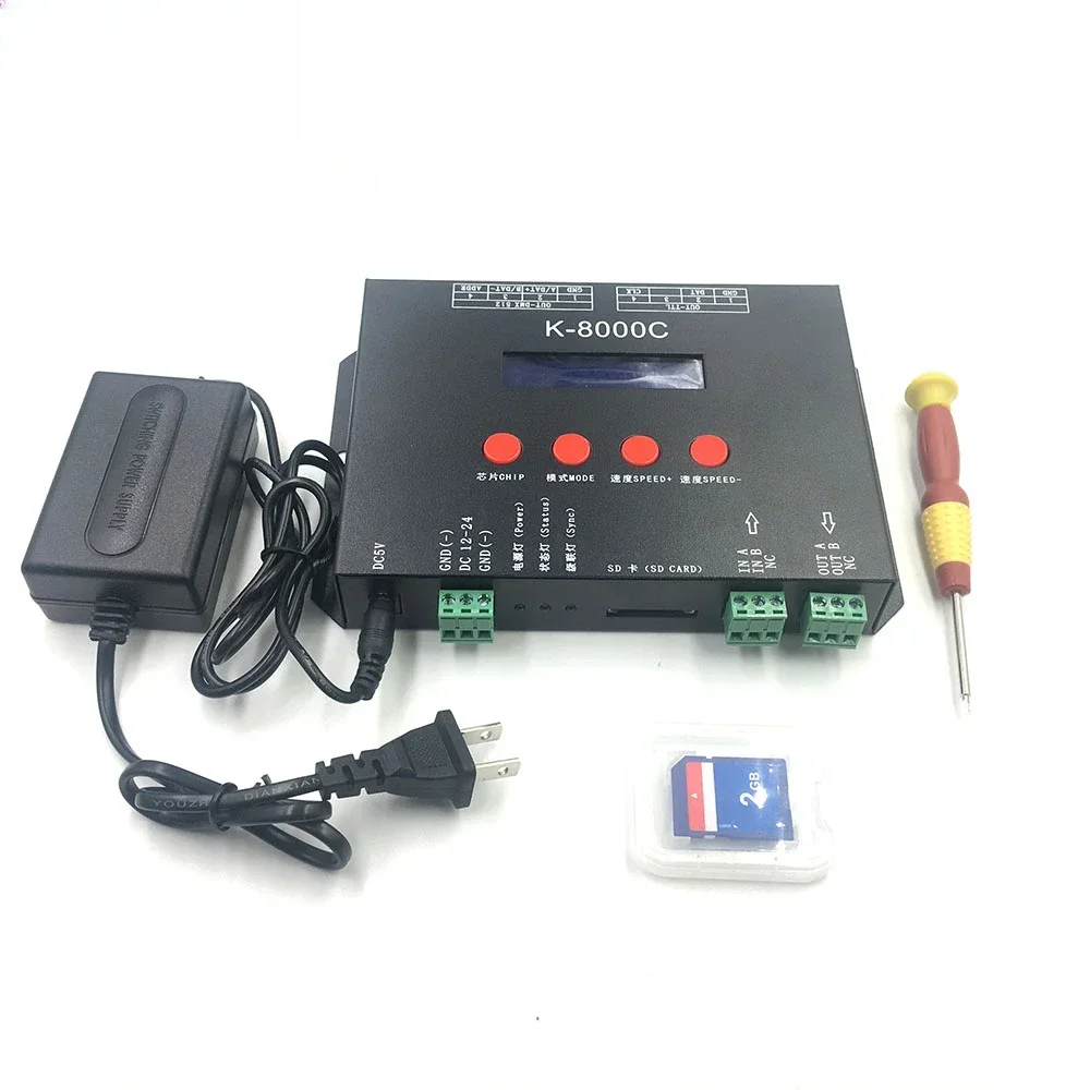 led controller 1903 t8000 led rgb pixel controller with led control card