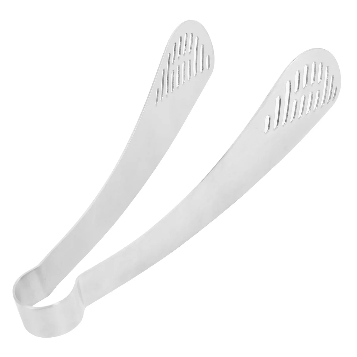 

1pc Stainless Steel Heat Resistant Barbecue Clip Anti-Slip Food Tong Steak Clamp For Buffet Kitchen Use Silver