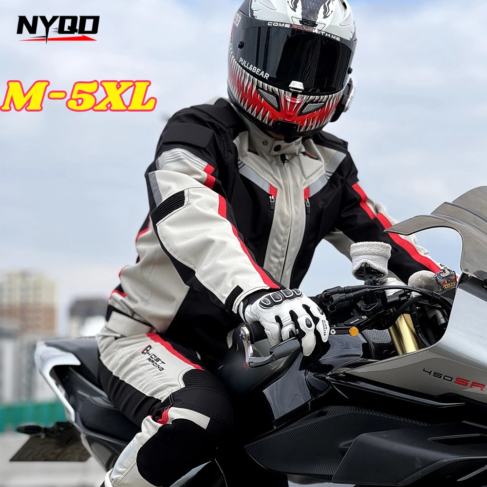 

Four Seasons Cycling Suit Motorcycle Racing Suit Anti-drop Waterproof Warm Windproof Locomotive Knight Equipment Casual