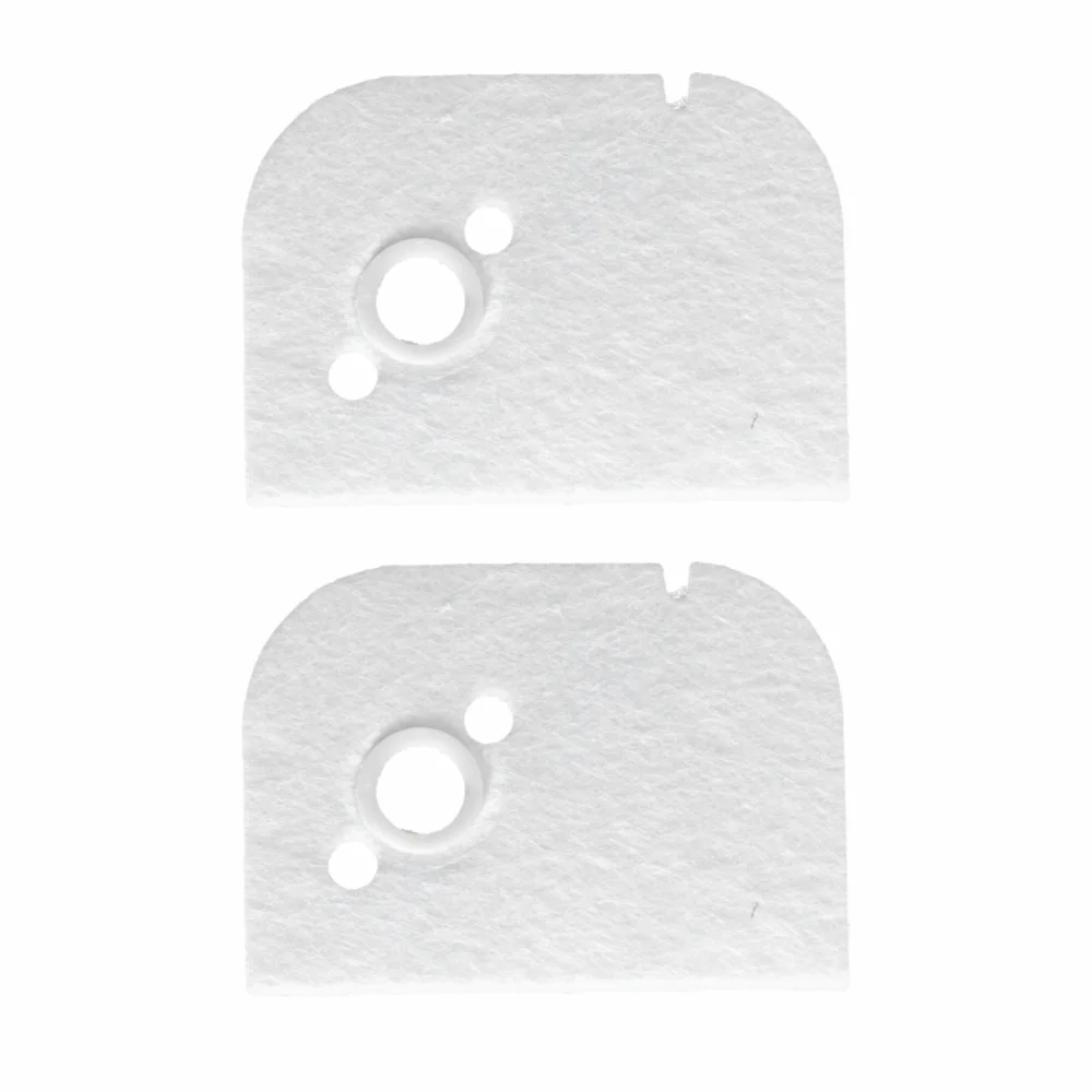 2PCS White Air Filter Replacement Filter Cotton Center Hole Chainsaw Air Filter Easy Installation Compact Chainsaw Filter