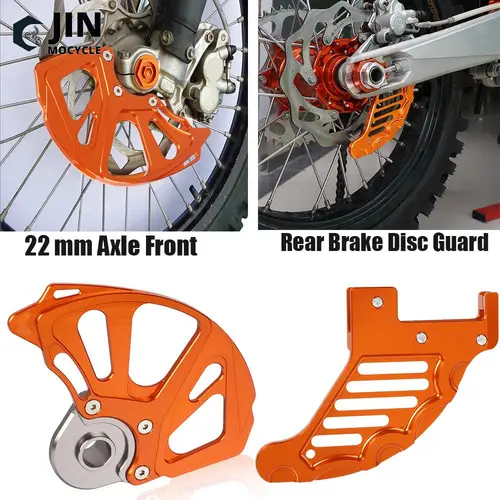 Protector de disco de freno delantero trasero CNC para Husqvarna Husaberg, para 125, 200, 250, 300, 350, 400, 450, 525, 530, 560, EXC, EXCF, SXF, XC, XCF, XCW