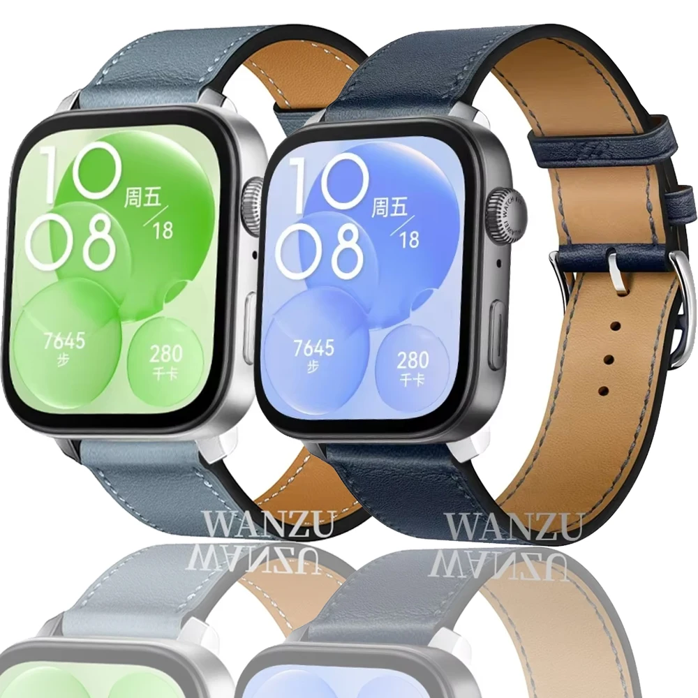 Skórzany pasek do zegarka Huawei Fit 4/3 Sportowa oddychająca bransoletka na nadgarstek do Huawei Fit 4 Pro Wymienne akcesoria do bransoletek