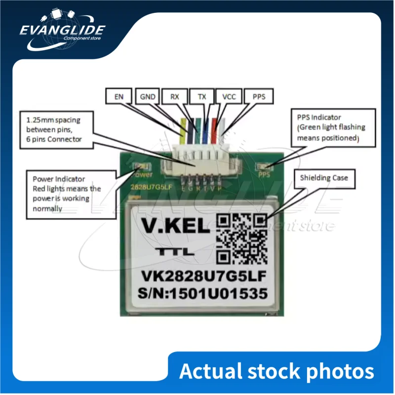 2 PCS/LOT Original & New VK2828U7G5LF Model aircraft GPS module with antenna/TTL 1-10Hz with FLASH