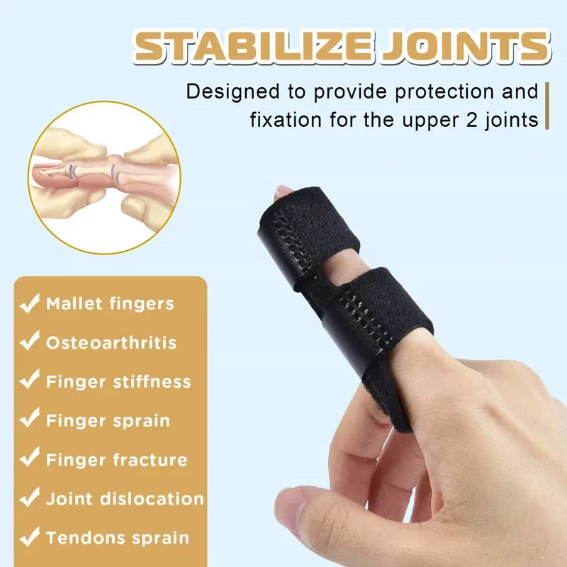 2pcs Trigger Finger Splint Finger Support Brace Finger Stabilizer for Broken Fingers Straightening Arthritis Immobilization Pain