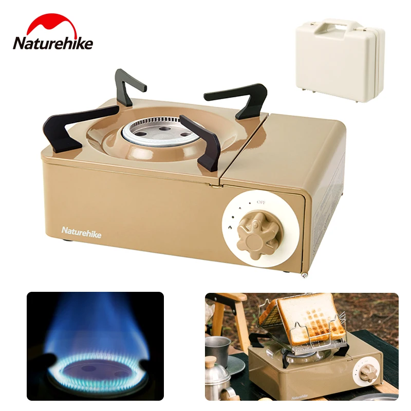 

Naturehike Camping Mini Cassette Stove 2100W Firepower Outdoor Detachable Gas Stove Portable Adjustable Furnace Travel Picnic