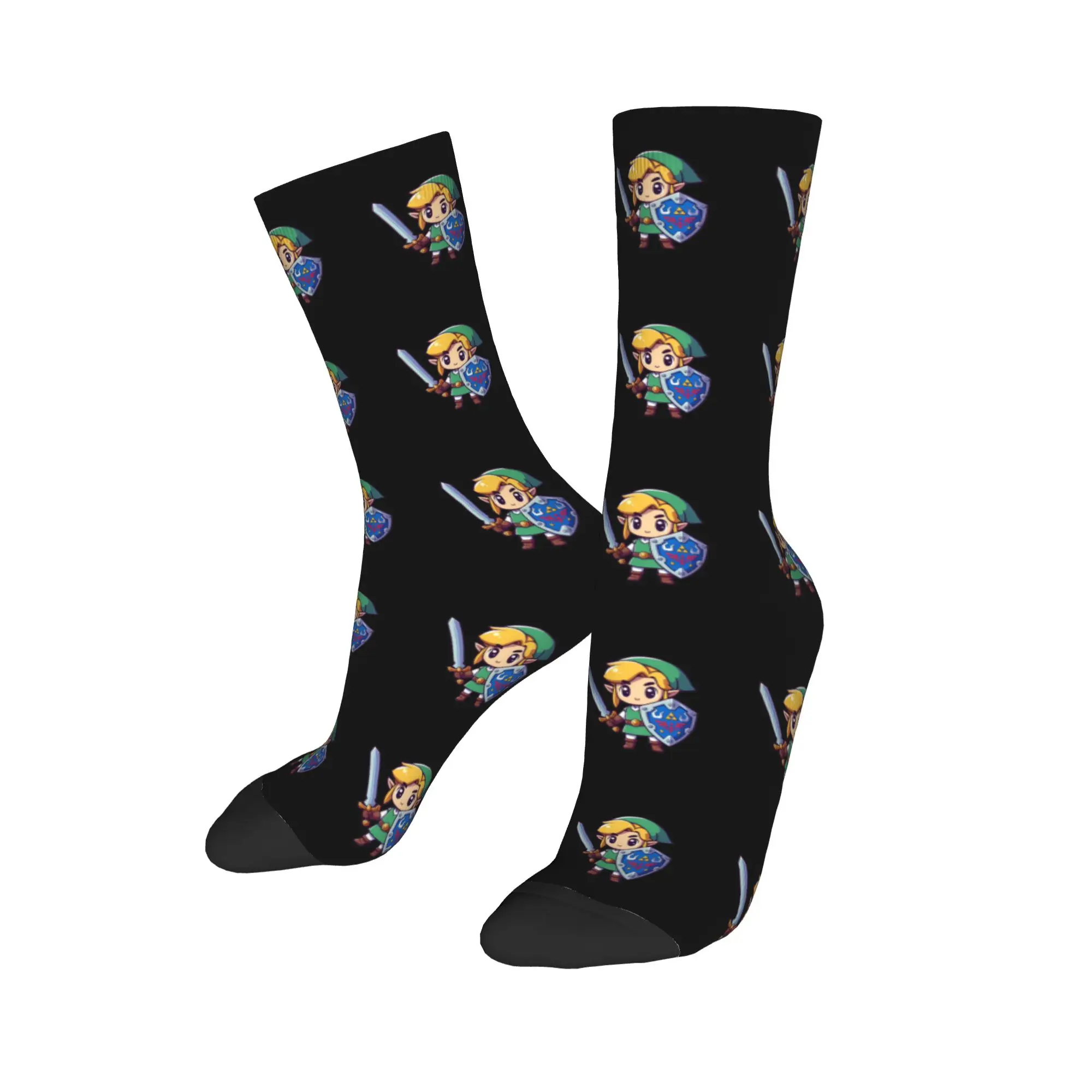 Autumn Winter Hip-hop Men's Women's Zeldas Legend Link Socks Non-slip Middle Tube Socks