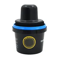 Capa guía de lijado en polvo, capa guía negra a prueba de fugas, herramienta portátil reutilizable en polvo con mango, capa guía seca multiusos