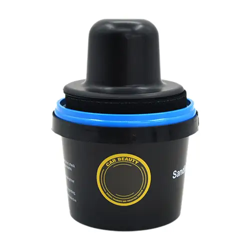 Capa guía de lijado en polvo, capa guía negra a prueba de fugas, herramienta portátil reutilizable en polvo con mango, capa guía seca multiusos