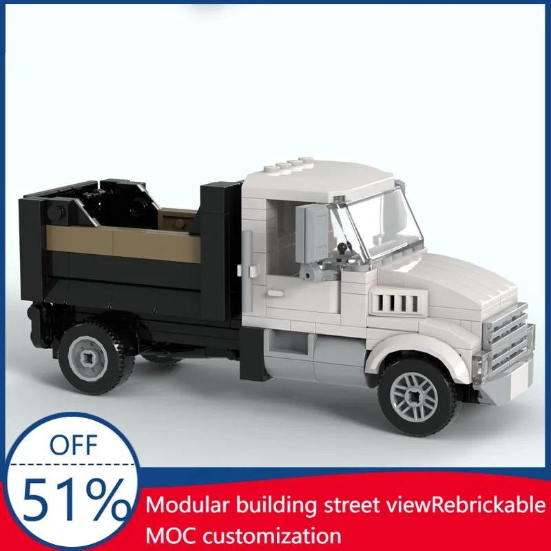 251pcs-single-axle-dump-truck-city-scale-moc-model-custom-blocks-diy-assembly-educational-toy-for-city-scene-display-xmas-gifts