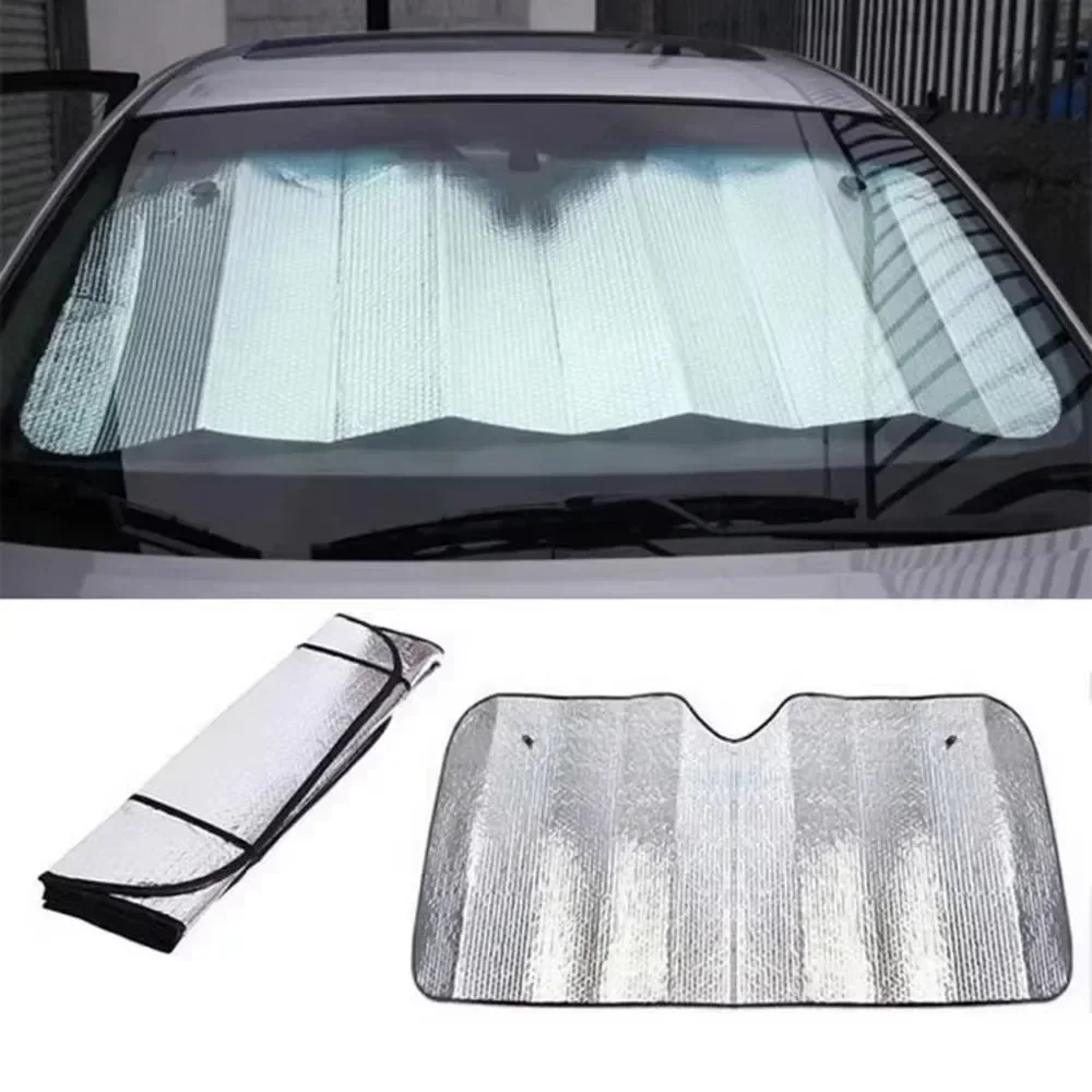 Foldable Car Sun Visor Reflector Car Front Windshield Portable Breathable UV Resistant Sunscreen and Cooling Foldable