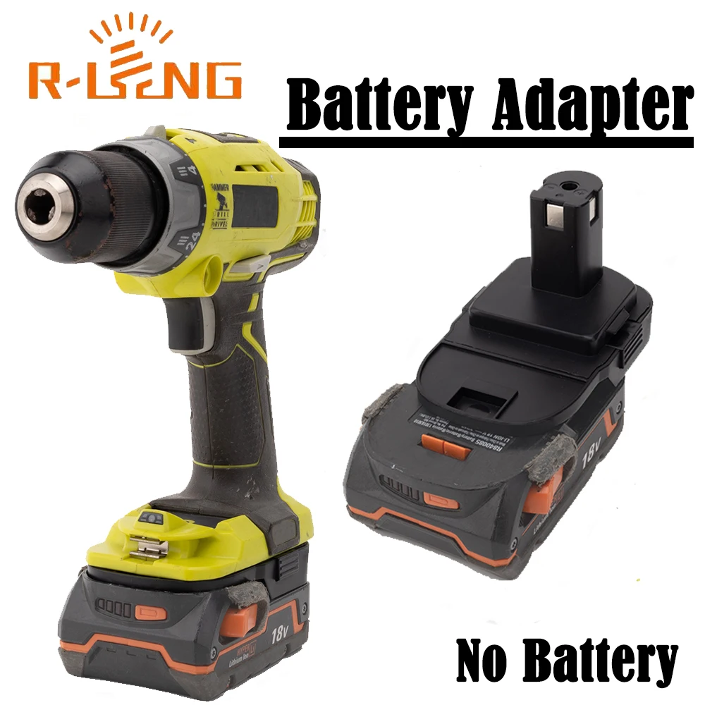 Battery Adapter Converter for Ridgid AEG 18V Lithium to for Roybi ONE+ 18V Li-Ion Power Electric Tool Accessories(NO Battery)