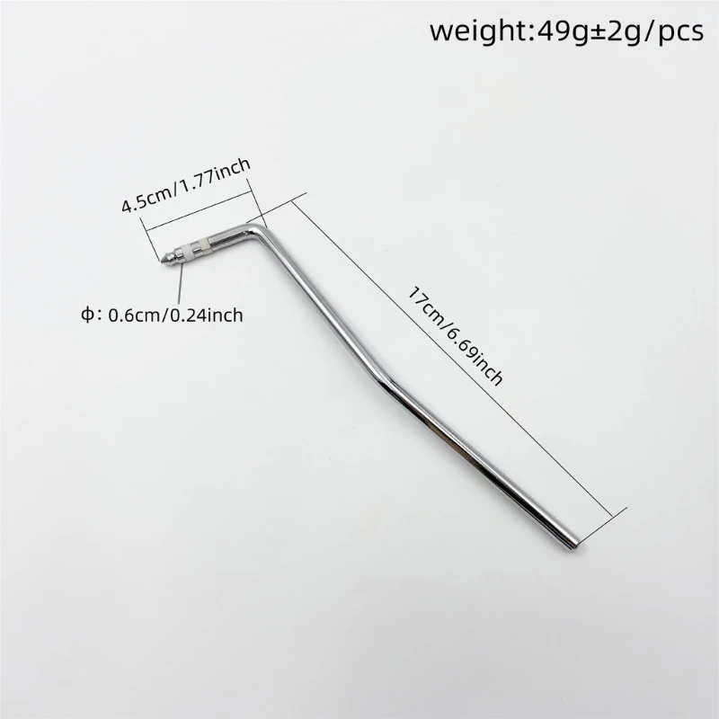 3Pcs Electric Guitar Tremolo System Bridge Arm Tremolo Bar 6mm Diameter​ ​Metal ​Vibrato Arm Electric Guitar Accessory