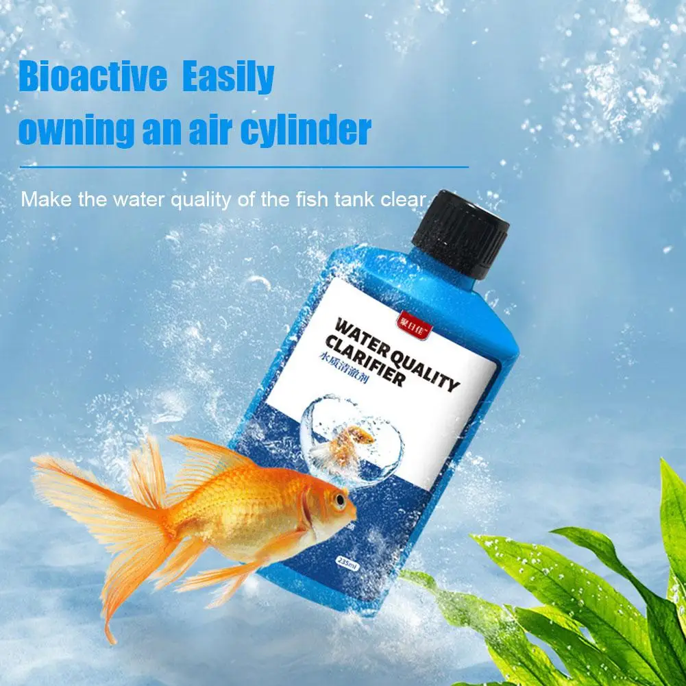 Aquarium Water Clarifying Agent Fish Tank Cleaning Residue Fish And Liquid Particulate Feed Care Remove Accessories Waste X2Z3