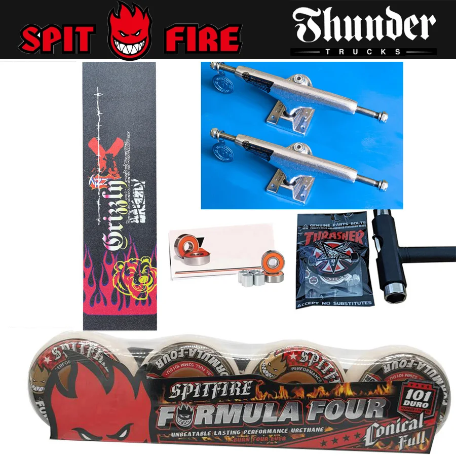 trucks-per-skateboard-sf-wheel-forged-149-thunder-per-deck-da-85-pollici-cuscinetti-in-acciaio-cromato-professionali-grip-tape-per-skateboard