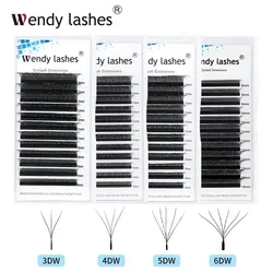 Wendy Lashes W Shape przedłużanie rzęs Cilios 3d/4d/5d/6d sztuczne rzęsy materiały do makijażu wysokiej jakości naturalny wygląd przedłużanie rzęs