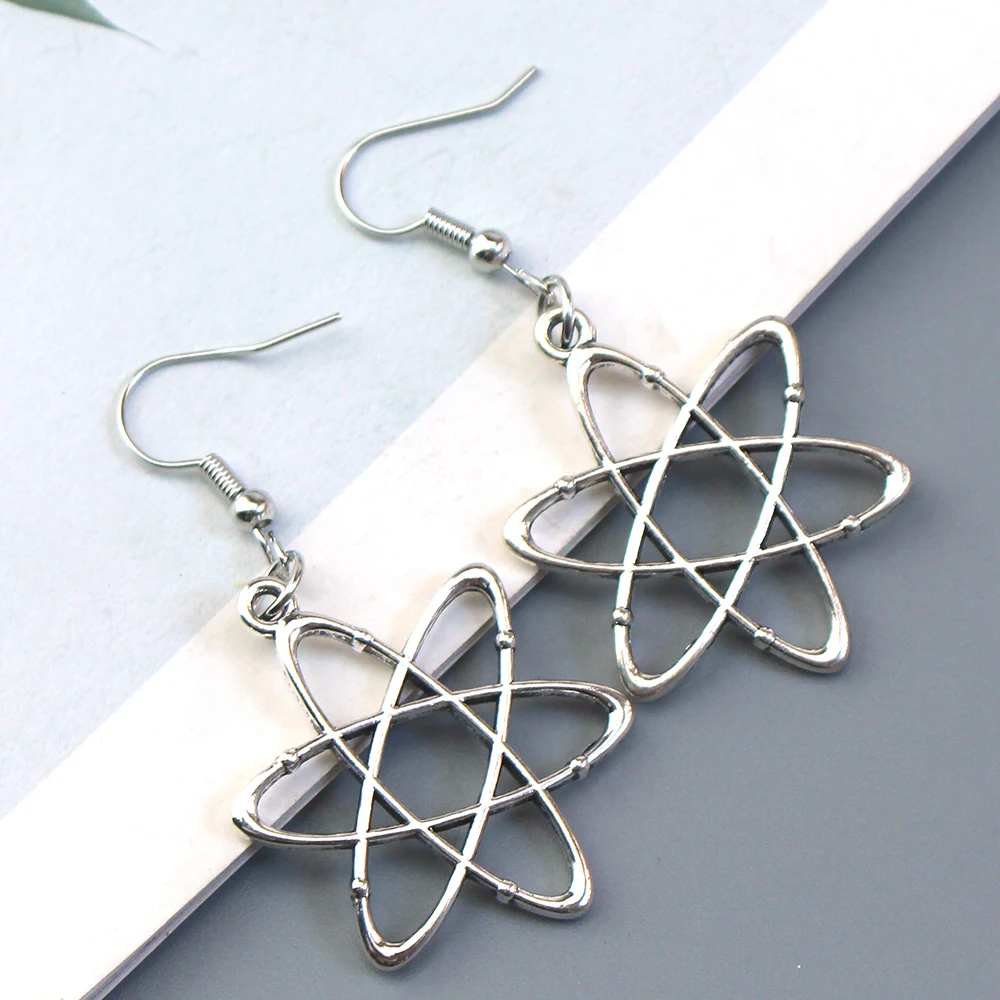 Personality Microscope Molecular Gene Dna Scientist Biochemistry Teacher’S Day Gift Creative Science Earrings