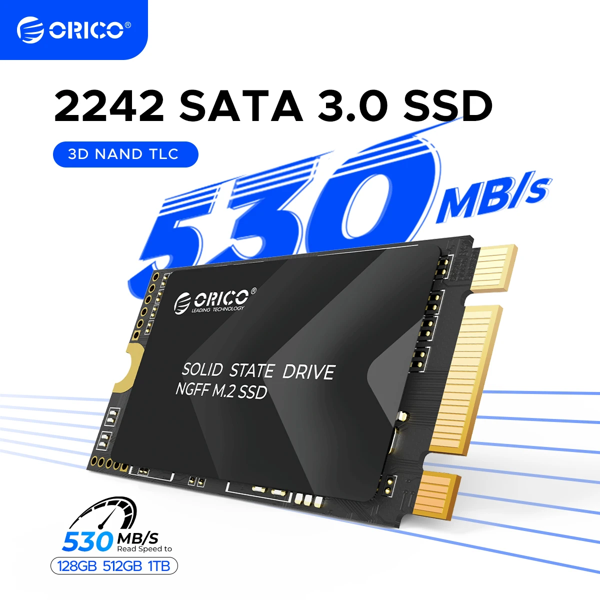 ORICO M.2 2242 SSD SATA 3.0 530 Mbps TLC NAND SATA III 6 Gbps Interne M.2 SSD NGFF State Drive voor Desktop Laptop Notebook Y20M