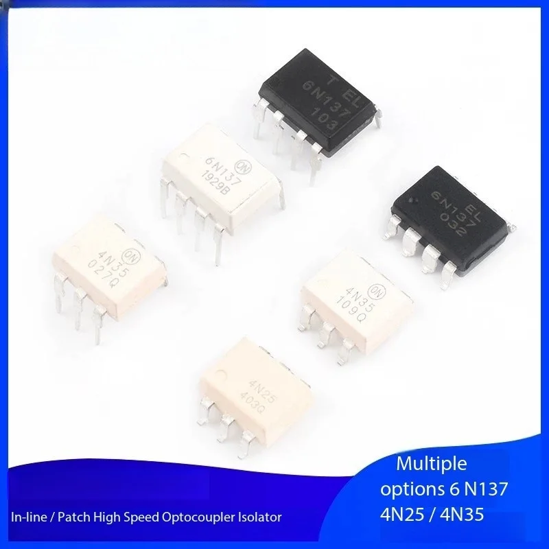 5PCS 6N137/4N25/4N35 High Speed Optocoupler Isolator Optocoupler In-line/SMD IC chip