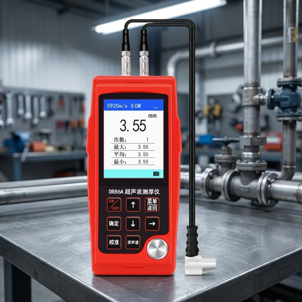 DR86A Precision Ultrasonic Thickness Meter for Industrial Use