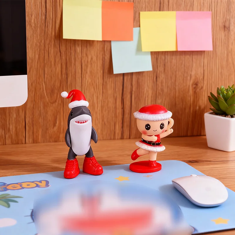 

Рождественский случайный новый Tung Tung Tung Sahur Tralalero Tralala Brainrot Monster Fusion Edition аниме фигурка мультяшная игрушка в подарок