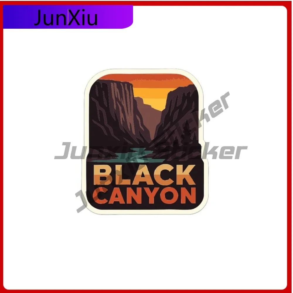 

Black Canyon National Park Occlusion Scratch Decal Exterior Accessories Us National Parks Series Pvc Sticker Custom Decals Motor