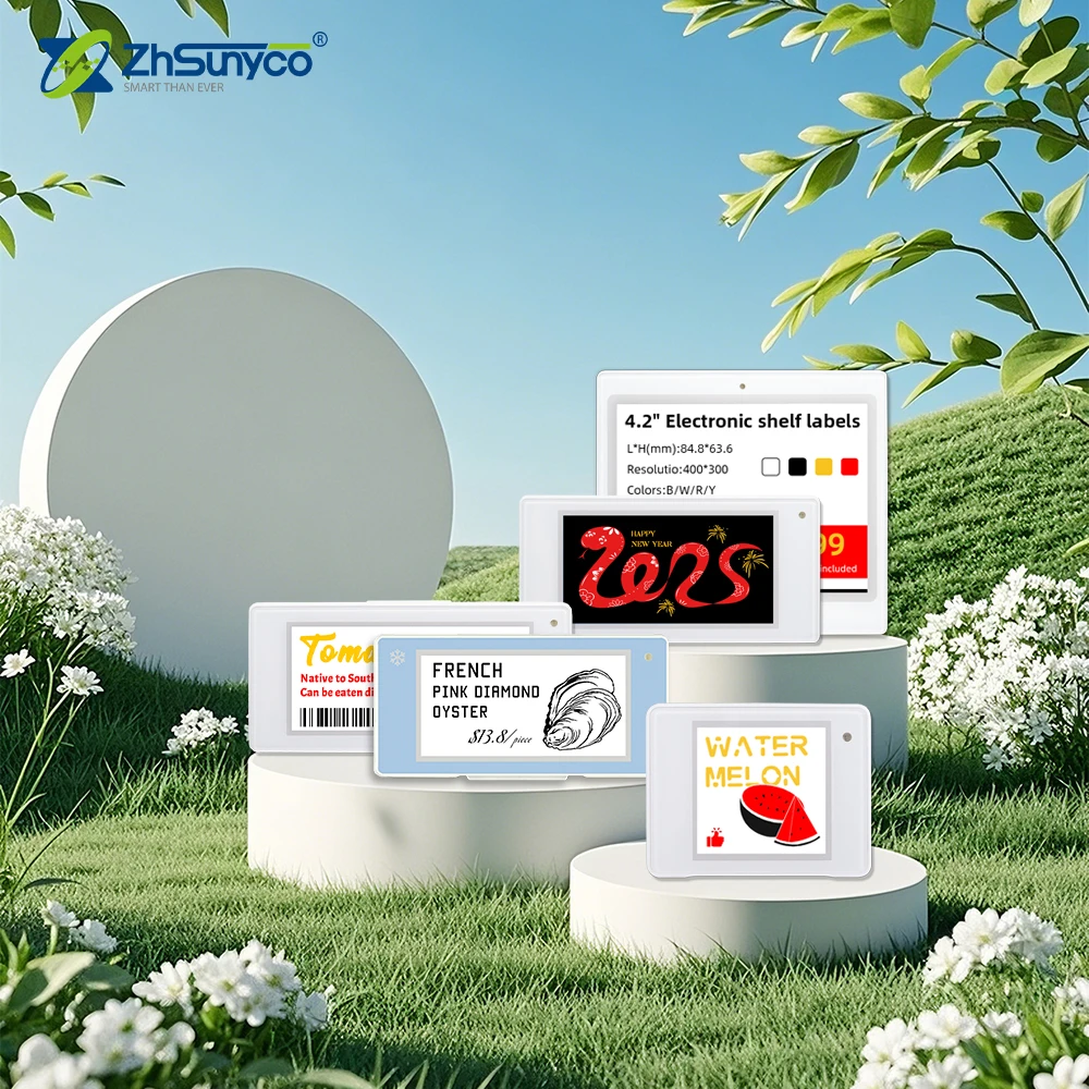 Zhsunyco E-ink Shelf Label 2.4GHz ESL System Demo Kit Electronic Price Tags for Supermarket