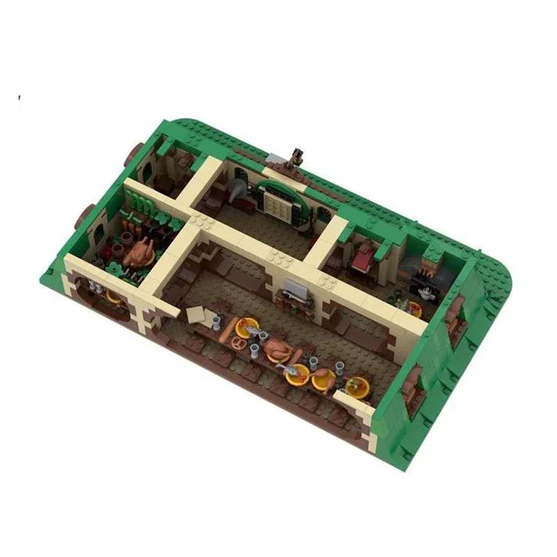 Magische Ringen Film Model Moc Gebouw Bakstenen Tas Einde Huis Technologie Modulaire Blokken Geschenken Kerstspeelgoed Diy Sets Assemblage