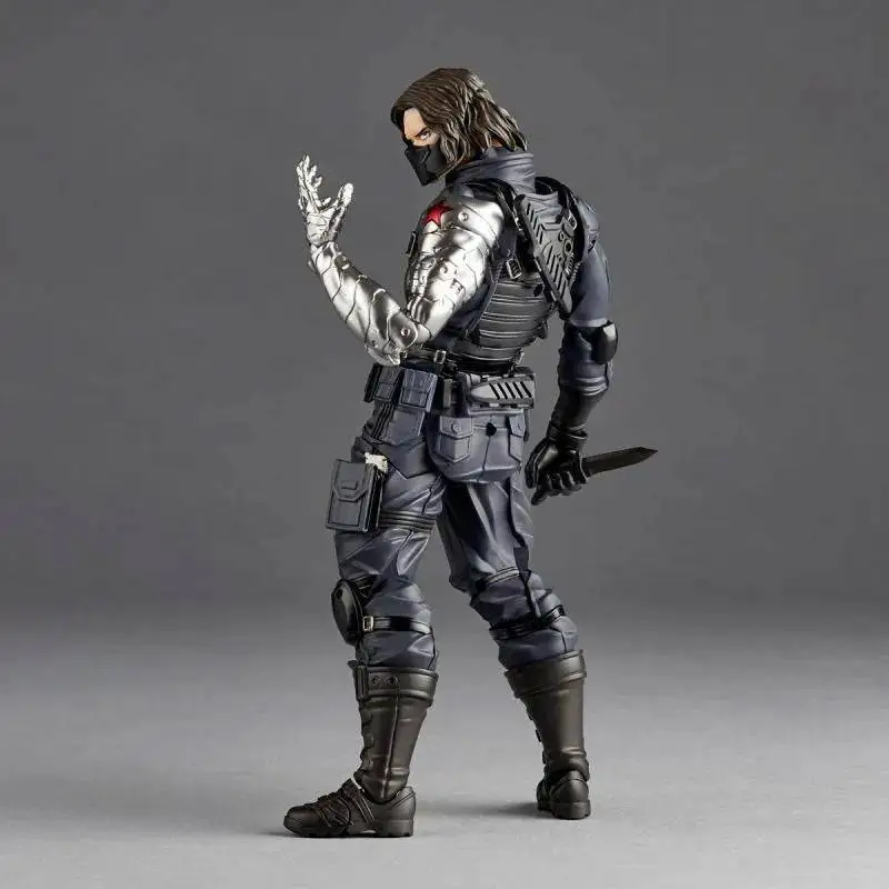 Kaiyodo Revolving Technology Marvel Yamaguchi Style Marvel Winter Soldier Winter Soldier Figure Collection Toys Gifts Xmas Gifts