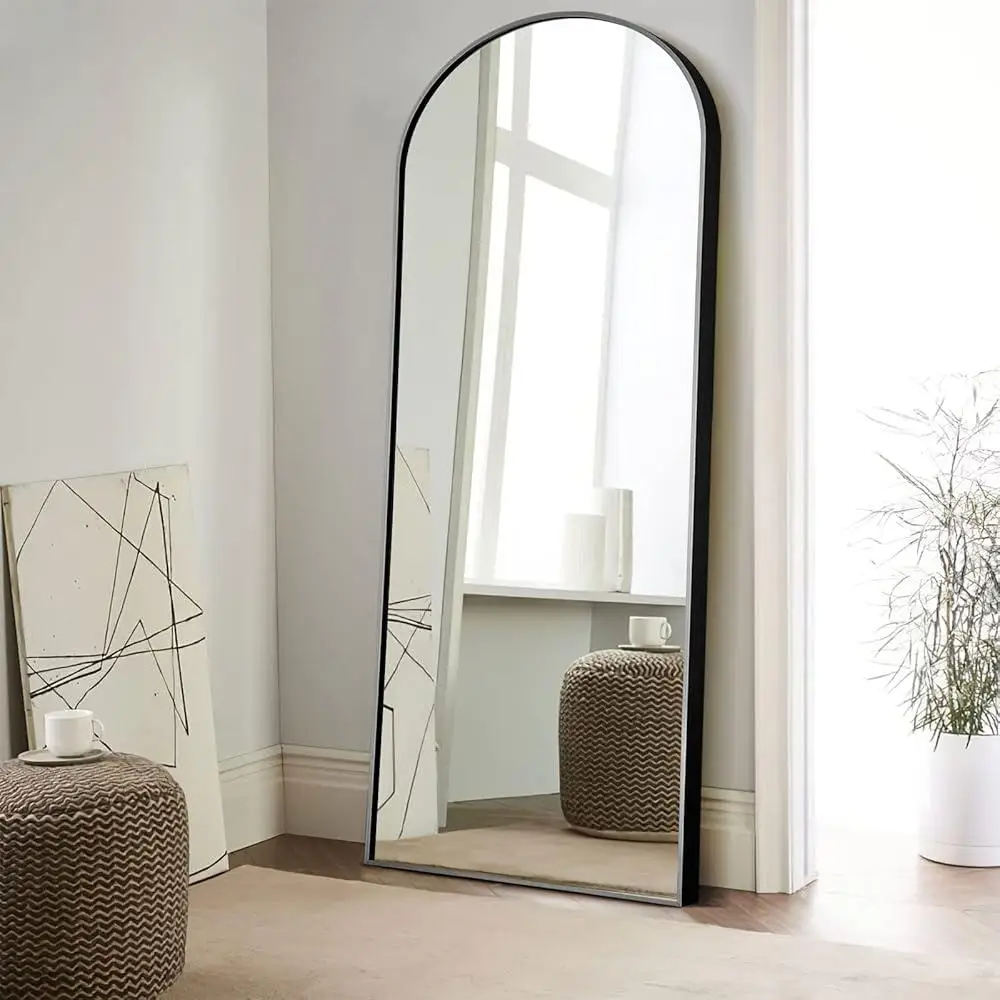 Arched Full Length Mirror Oversized Floor Mirror Standing Leaning Dressing Large Bedroom Bathroom Living Room Hallway