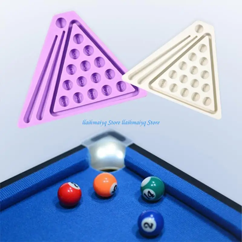 573B Billiard Ball Set Resin Casting Mold Pool Table Set Mold Soap Resin Craft