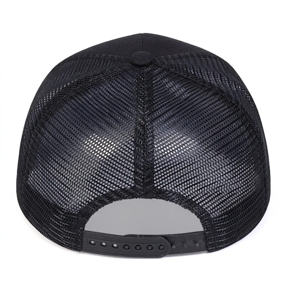 Flame Graphic Mesh Baseball Hat Adjustable Sun Protection Cap Unisex Summer Breathable Sport Hiking Casual Visor