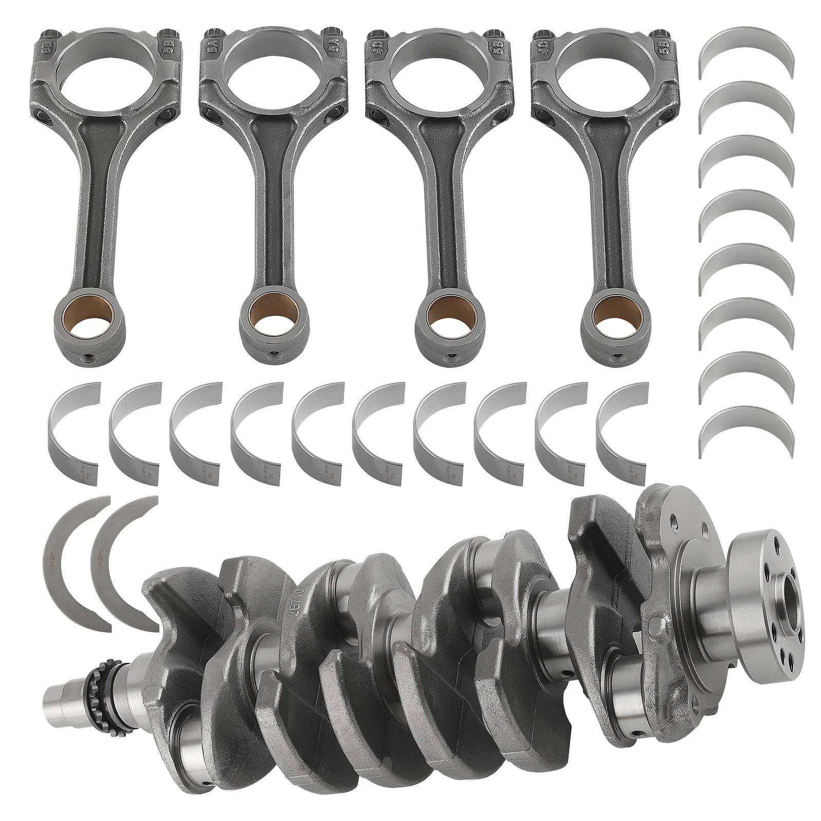 G4FJ 1.6L Crankshaft & Connecting Rods & Bearing Kit For Hyundai Tucson Kia