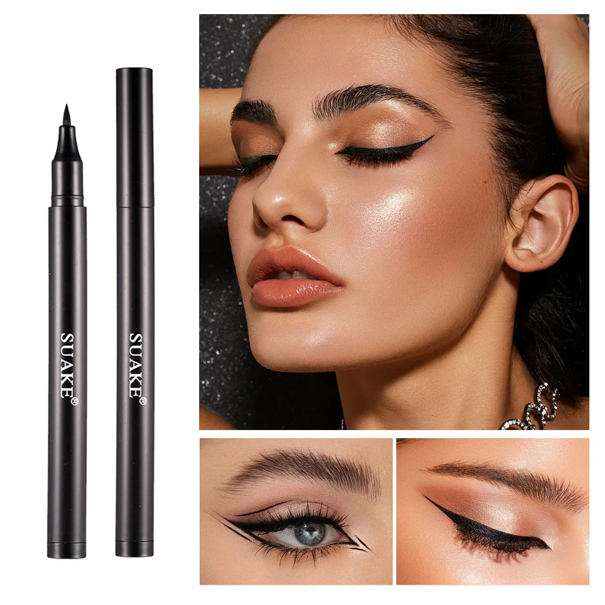 Ultra Fine Black Brown Eyebrow Pencil Waterproof Smudge Proof and Fade Resistant It Accurately Outlines Natural Eyebrow Shapes